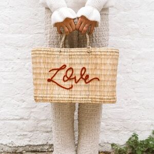 Franki Resort Love Straw Tote